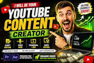 be your faceless youtube video editor and content creator