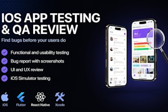 test your ios app, find bugs and provide a QA report