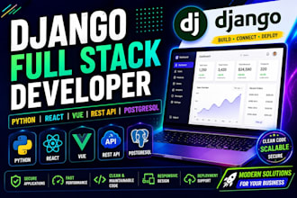 build a django web app, mvp or ecommerce store for your business