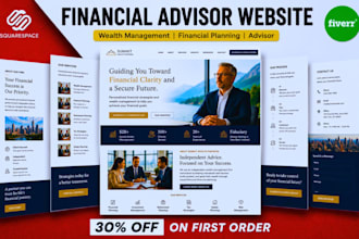 build squarespace financial advisor website wealth management advisor website