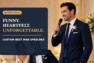 write your funny and heartfelt best man wedding speech