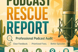 audit your podcast and create a prioritized improvement plan