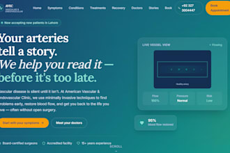 build a medical clinic website with ai chatbot