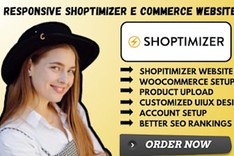 build responsive shoptimizer e commerce website customize shopitimizer theme