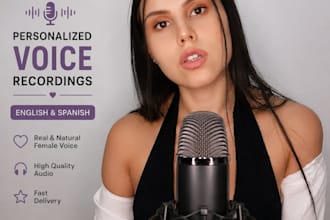 record a personalized female voice message