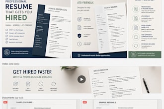create an ats friendly resume and CV