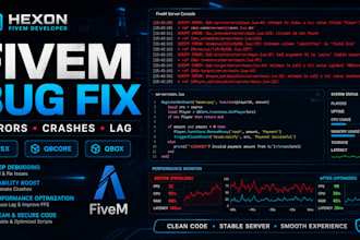 fix fivem script bugs, errors, crashes, and performance issues
