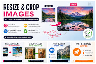 resize and crop your images to the exact dimensions you need
