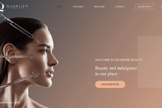 design wix website with online booking med spas aesthetic clinic plastic surgery