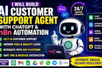build ai customer support agent with chatgpt and n8n automation