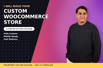 build a professional woocommerce online store