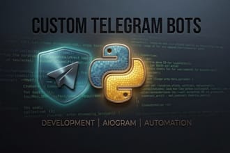 create a custom telegram bot or python automation script