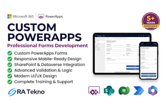 build custom powerapps forms, automate workflows