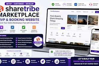 setup customize sharetribe marketplace mvp develop sharetribe booking website