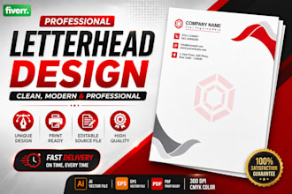 design a professional business letterhead for your company