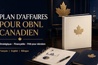 write a canadian nonprofit business plan in french or english