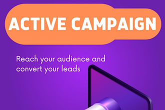 setup activecampaign CRM, email campaigns, sales funnel and automation