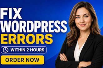 fix wordpress issues, errors, bugs, critical error and elementor issues