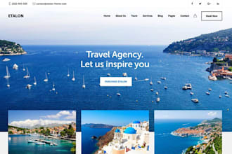 build wix travel agency website tour package itinerary vacation planner website