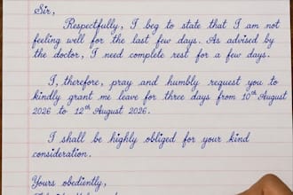 write anything in beautiful, neat and aesthetic handwriting