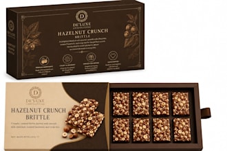 design premium luxury  packaging, box, label and dieline