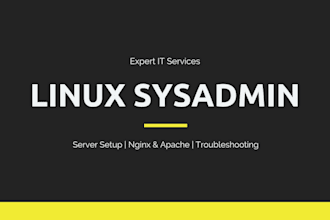 be your linux system administrator and server expert