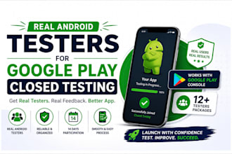 provide real android testers for google play closed testing