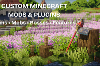 make custom minecraft mods, plugins, items and mobs
