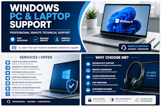 troubleshoot and fix windows PC, laptop and microsoft office issues  remotely