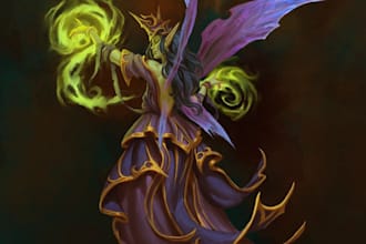 design game character concept art for your rpg or indie game