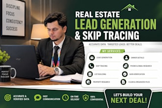 do real estate lead generation and skip tracing