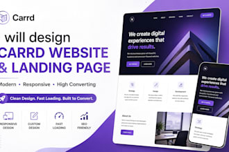 design carrd website carrd landing page redesign carrd website design