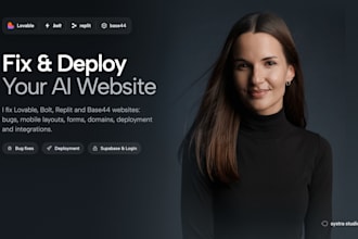 fix and deploy your lovable, bolt, replit or base44 website