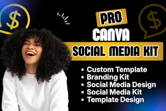 design canva social media kit brand kit canva template social media design