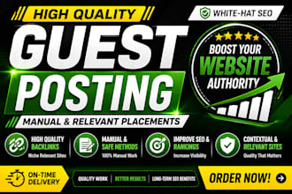 provide 10 guest post placements for your website