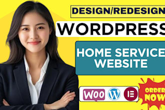 wordpress home service website design plumber hvac electrician roofing cleaning