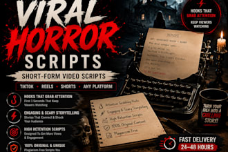 write viral psychological horror scripts for youtube shorts