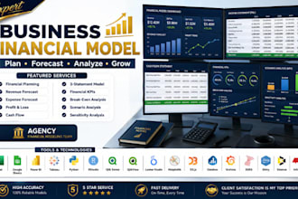 setup a business financial plan with financial projections and financial model