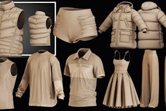 create custom second life clothing meshes with texture using marvelous designer