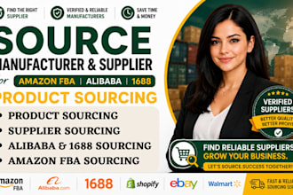 source manufacturer supplier for amazon fba alibaba 1688 product sourcing