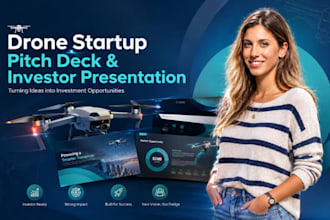 drone startup pitch deck, uav presentation design, investor presentation expert