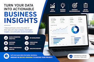 analyze your data and deliver actionable business insights