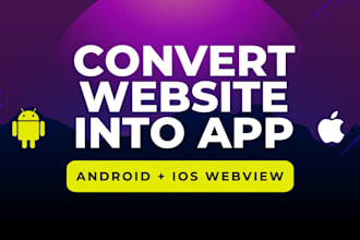 convert your website into android and ios apps using webview