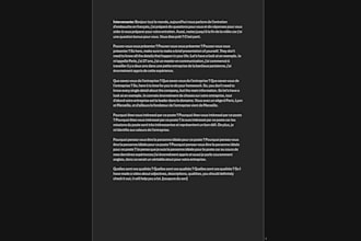 je réalise des transcription audio ou vidéo