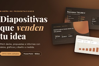 diseñaré presentaciones profesionales en powerpoint en español