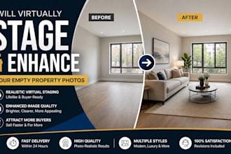 visually stage and enhance your empty property photos