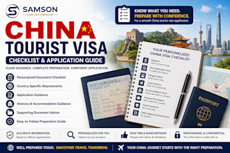 create a personalized china tourist visa checklist and application guide