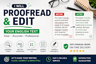 proofread and edit your english text