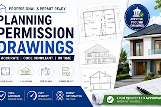design planning permission drawings and building permit plans