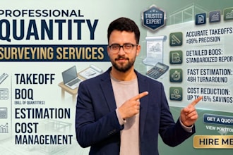 be your quantity surveyor for takeoff, boq and cost estimation